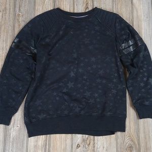 Star Pattern Long Sleeve Crew Neck Sweatshirt Top